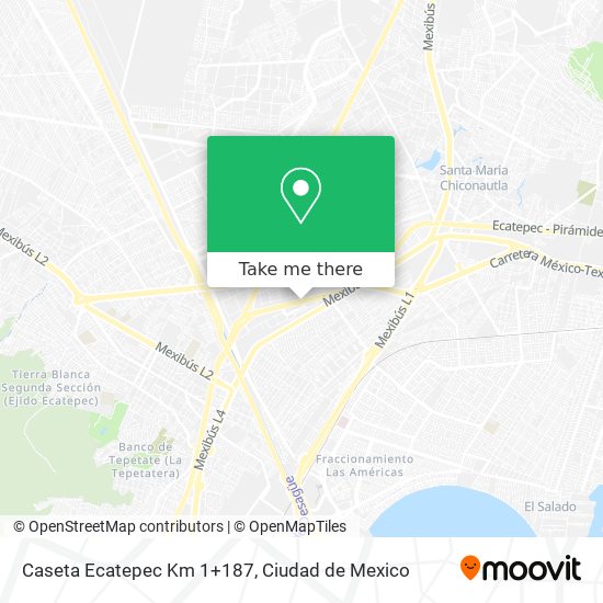 Caseta Ecatepec Km 1+187 map