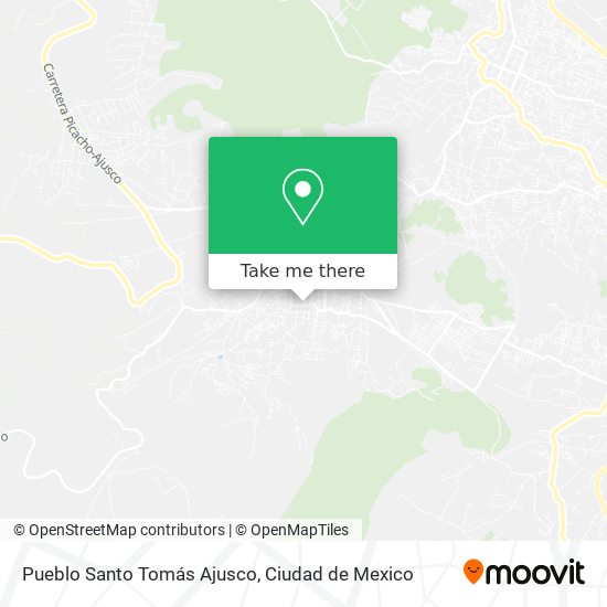 Mapa de Pueblo Santo Tomás Ajusco