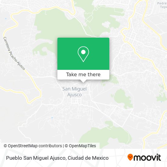 Mapa de Pueblo San Miguel Ajusco