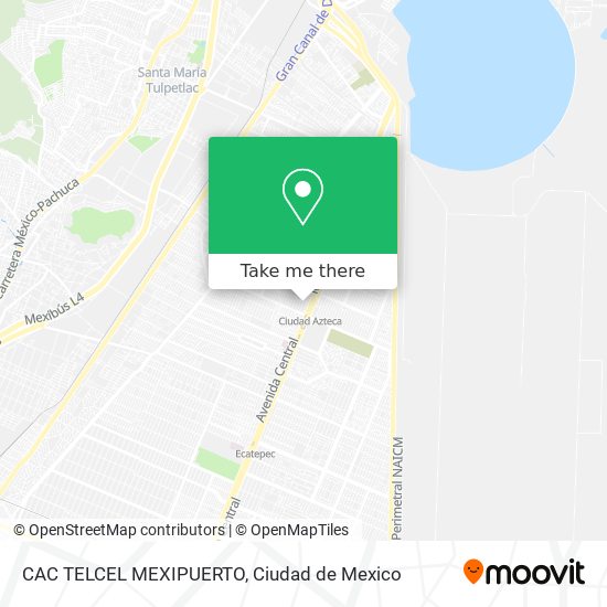 Mapa de CAC TELCEL MEXIPUERTO