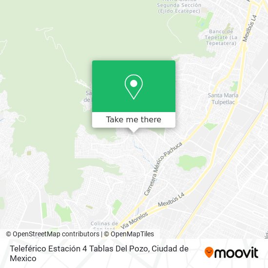 Teleférico Estación 4 Tablas Del Pozo map