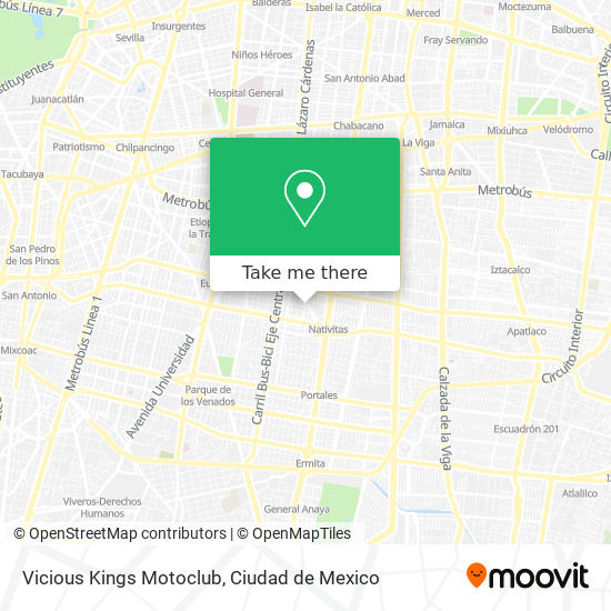 Vicious Kings Motoclub map