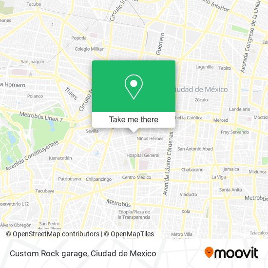 Mapa de Custom Rock garage