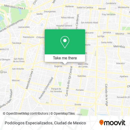 Mapa de Podólogos Especializados
