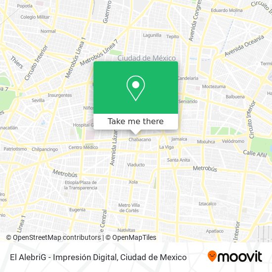 El AlebriG - Impresión Digital map