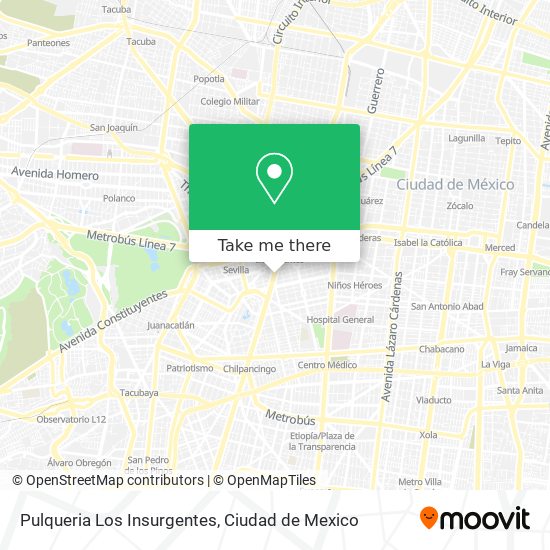 Pulqueria Los Insurgentes map