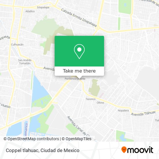 Mapa de Coppel tlahuac