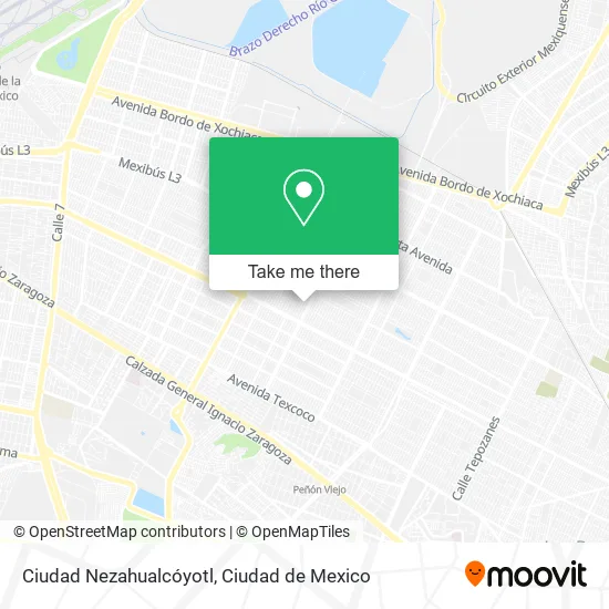 Ciudad Nezahualcóyotl map