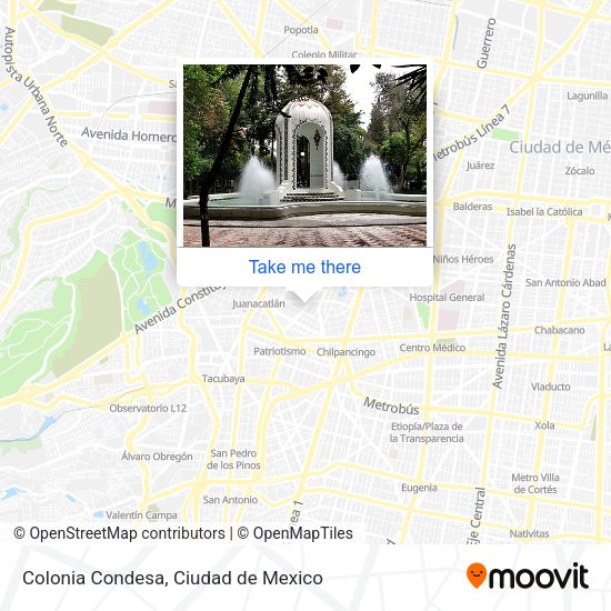 Colonia Condesa map