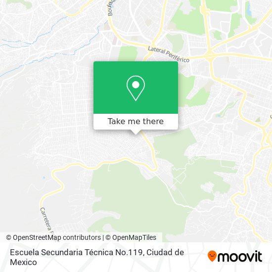 Escuela Secundaria Técnica No.119 map