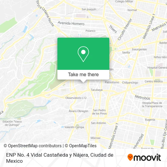 Mapa de ENP No. 4  Vidal Castañeda y Nájera