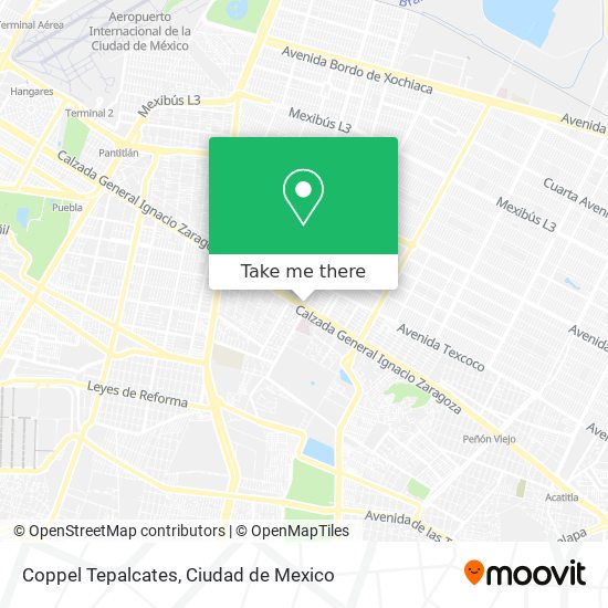 Coppel  Tepalcates map