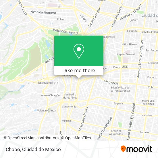 Chopo map