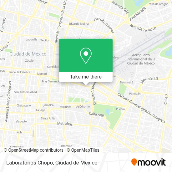 Laboratorios Chopo map