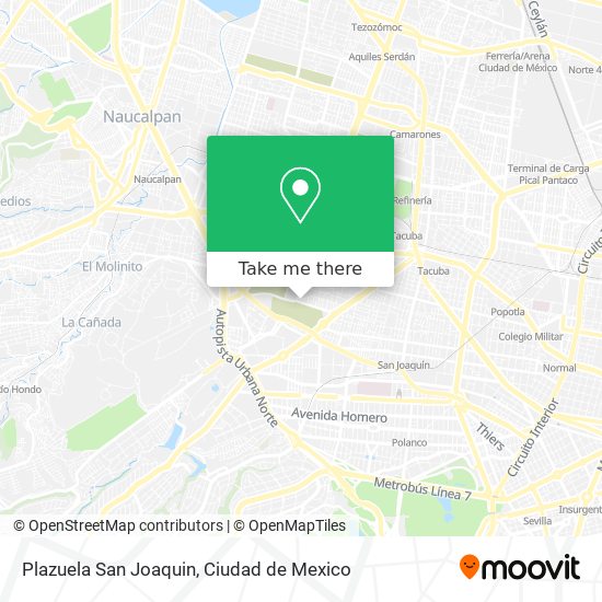 Plazuela San Joaquin map