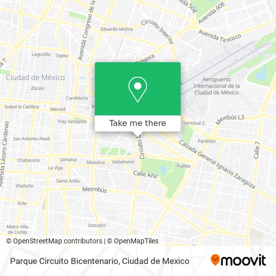 Parque Circuito Bicentenario map