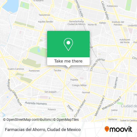 Farmacias del Ahorro map