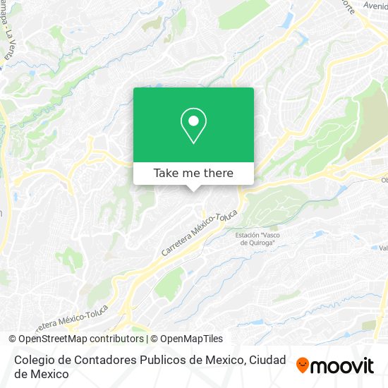 Mapa de Colegio de Contadores Publicos de Mexico