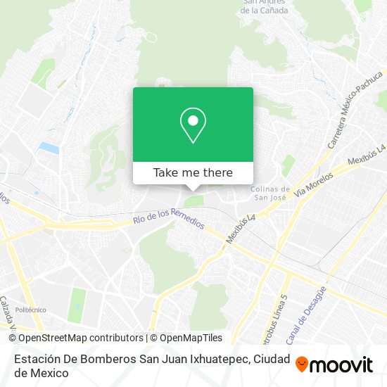 Mapa de Estación De Bomberos San Juan Ixhuatepec