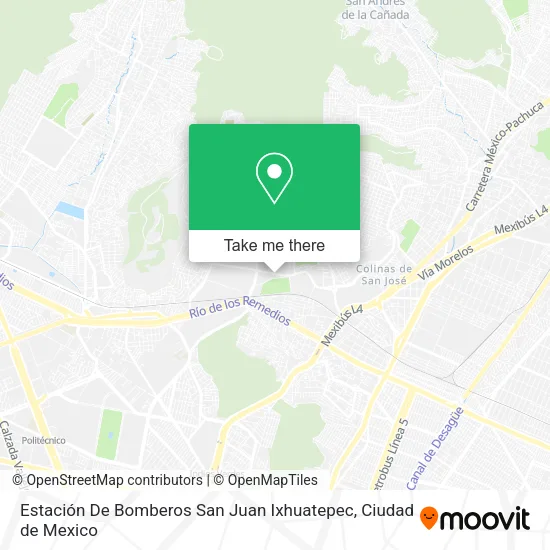Estación De Bomberos San Juan Ixhuatepec map