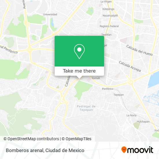 Bomberos arenal map