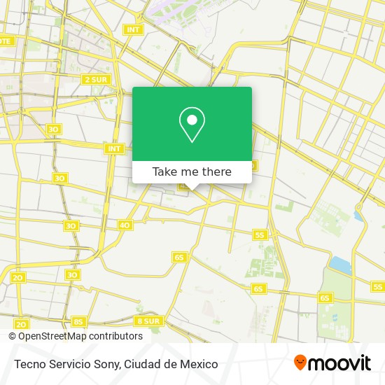 Mapa de Tecno Servicio Sony