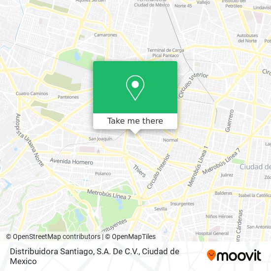 Distribuidora Santiago, S.A. De C.V. map