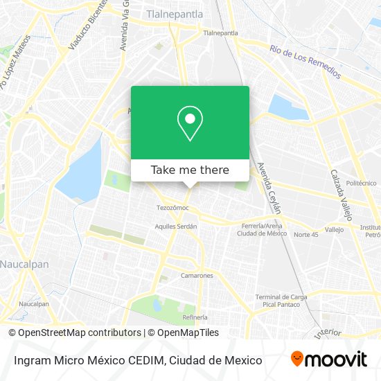 Ingram Micro México CEDIM map