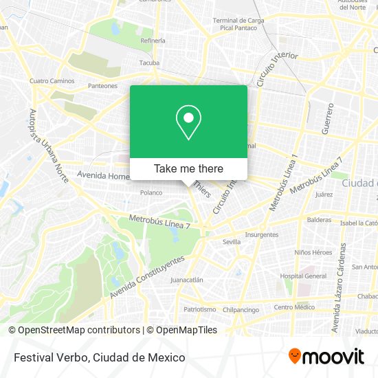 Mapa de Festival Verbo