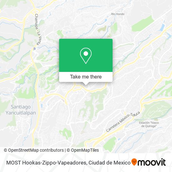 Mapa de MOST Hookas-Zippo-Vapeadores