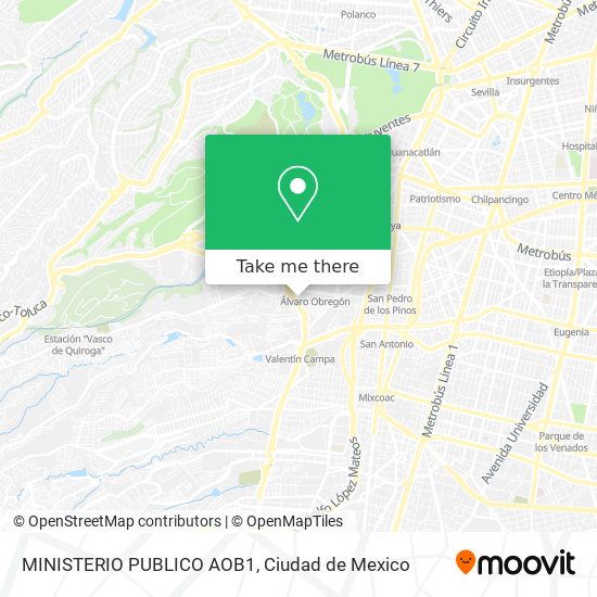 Mapa de MINISTERIO PUBLICO AOB1