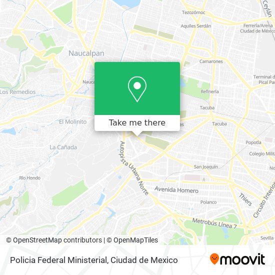 Mapa de Policia Federal Ministerial
