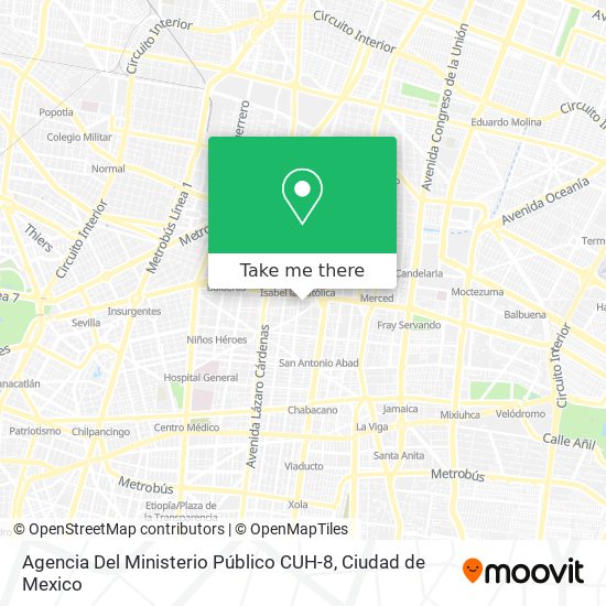 Mapa de Agencia Del Ministerio Público CUH-8