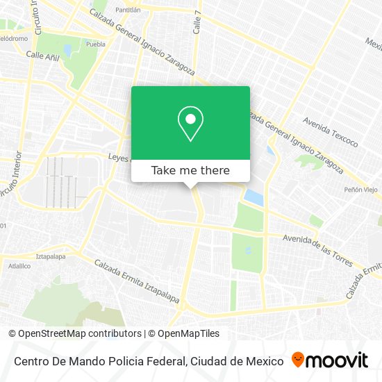 Centro De Mando Policia Federal map