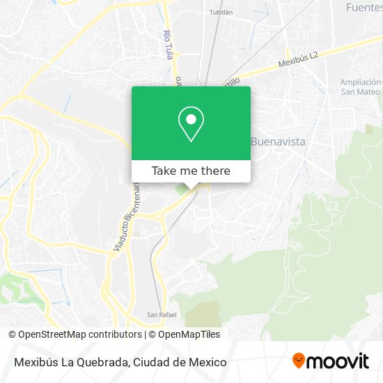 Mexibús La Quebrada map