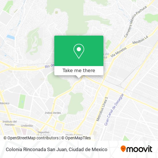 Colonia Rinconada San Juan map