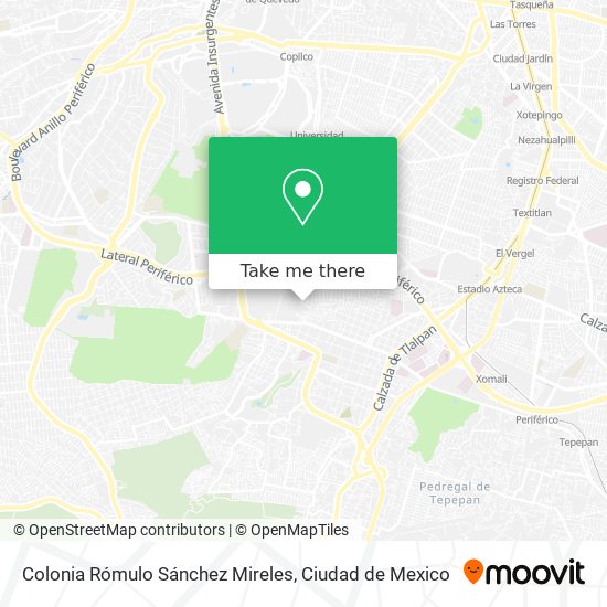 Colonia Rómulo Sánchez Mireles map