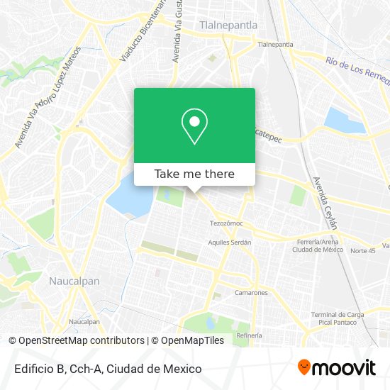 Edificio B, Cch-A map