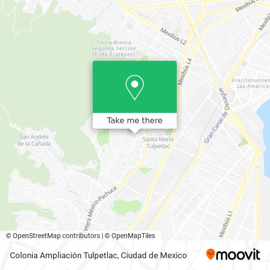 Colonia Ampliación Tulpetlac map