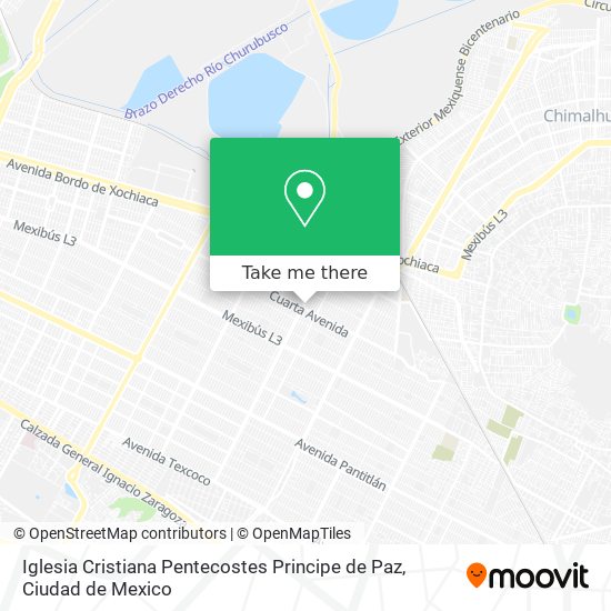 Iglesia Cristiana Pentecostes Principe de Paz map