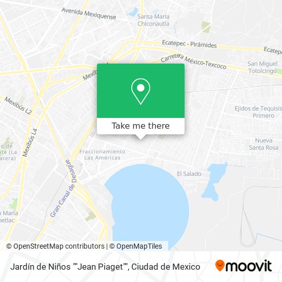 Mapa de Jardín de Niños ""Jean Piaget""