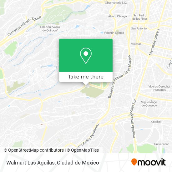 Walmart Las Águilas map
