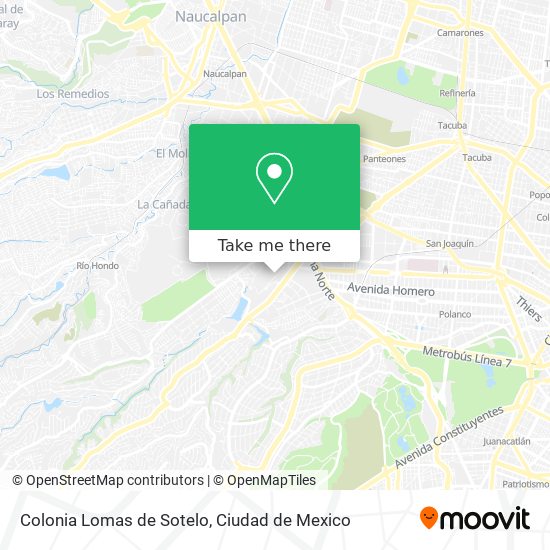 Colonia Lomas de Sotelo map
