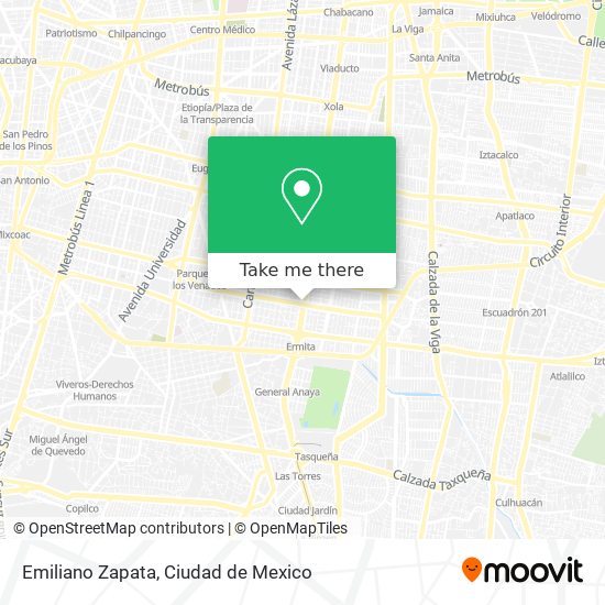 Emiliano Zapata map