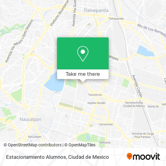 Estacionamiento Alumnos map