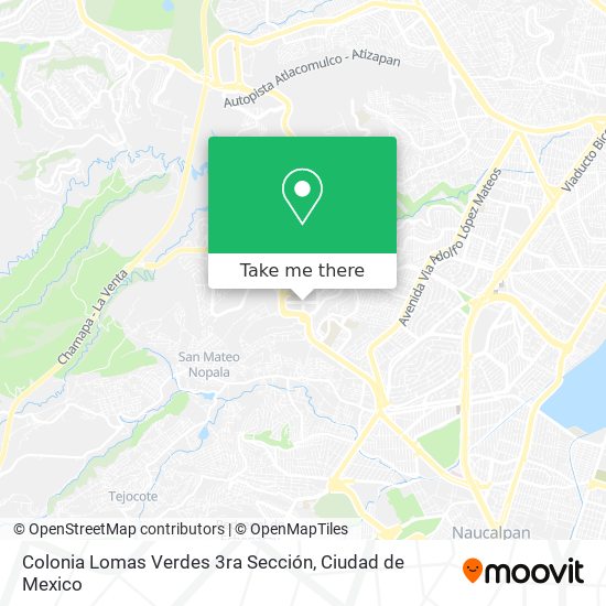 Mapa de Colonia Lomas Verdes 3ra Sección