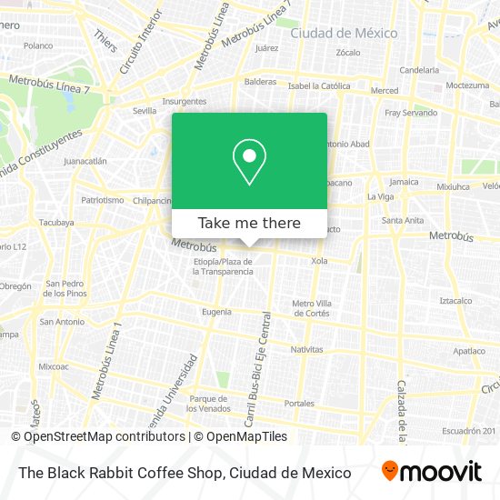 The Black Rabbit Coffee Shop map