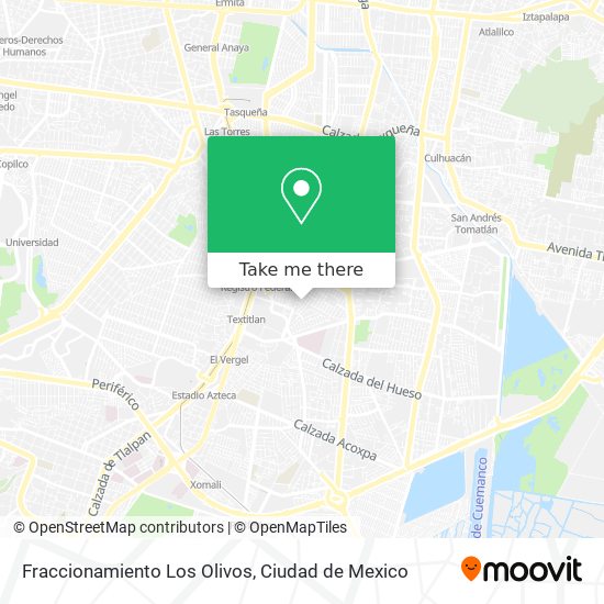 Fraccionamiento Los Olivos map