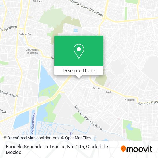 Escuela Secundaria Técnica No. 106 map
