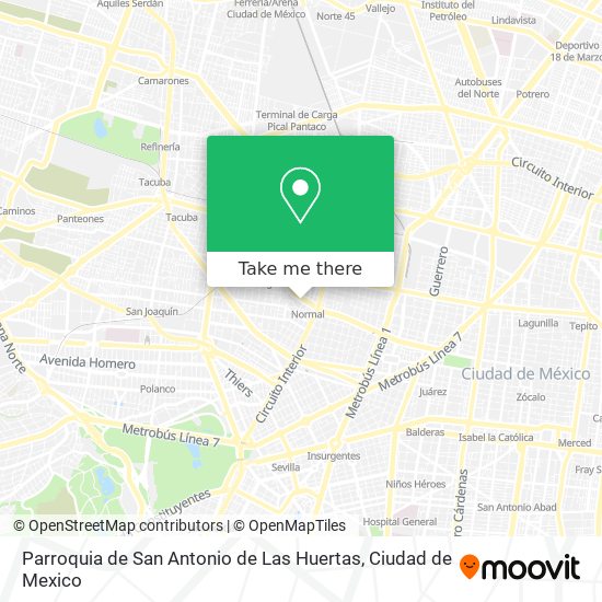 Parroquia de San Antonio de Las Huertas map